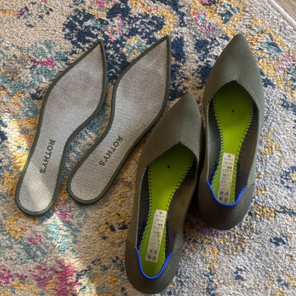 Rothy's Women's Olive Green Flats - Picture 3 of 4